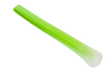 Celery Isolated on White. Single Green Fresh Celery Stick with Full Depth of Field    