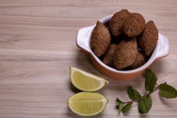 portion of fried Bulgar wheat  for snack