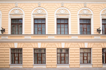 windows and details on an exterior of the building
