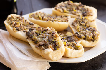 barbecue bread with sausage