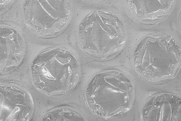 .texture bubble wrap, extreme closeup