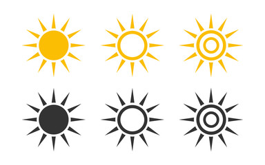 Sun Set icon symbol vector