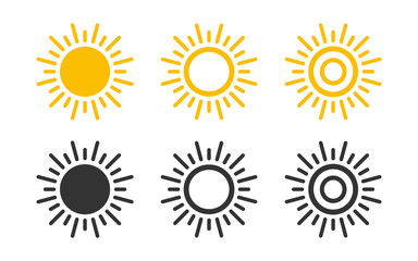 Sun Set icon symbol vector