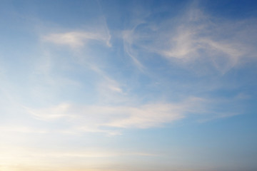 Fototapeta premium Morning sky with the clouds. 