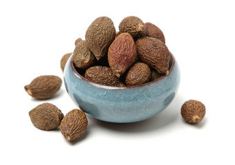 Sterculia lychnophora on white background