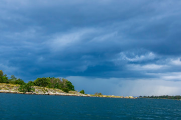 tropical island in the sea