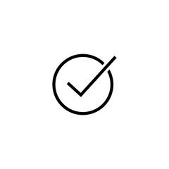 Check mark icon vector. Check mark symbol