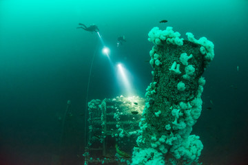 Wreck of Cable Layer "Landego", Kasfjord near Harstad, Norway
