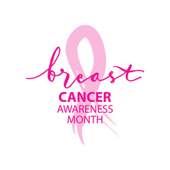 Obraz premium Breast Cancer awareness moth symbol banner poster