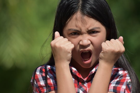 An Upset Petite Minority Person