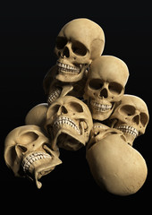 Render of Pile of skulls