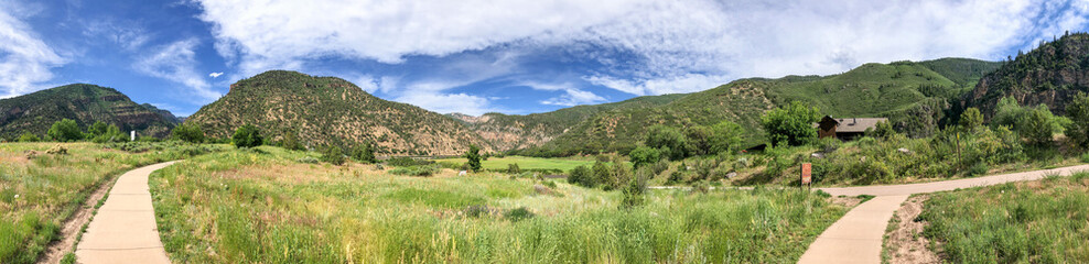 Fototapeta na wymiar Glenwood Canyon panoramic view, USA