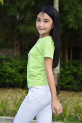 A Filipina Girl Posing