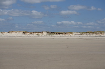 Beach dunes in Brittany, France