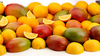 Mango & Orange fruit Pile