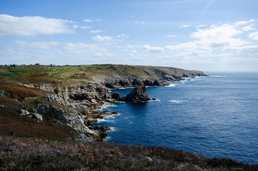 Coastline in Brittany, France