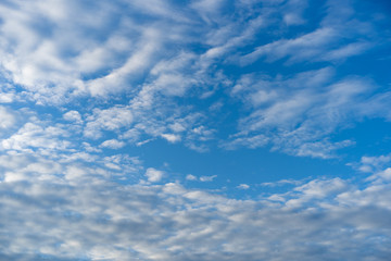 Blue sky with white clouds
