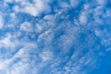 Blue sky with white clouds