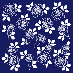 Illustration material of an abstract, beautiful rose,