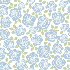 Seamless pattern of an abstract, beautiful rose,