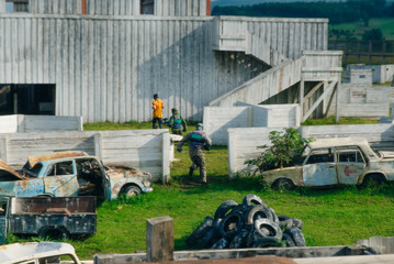 game paintball location with players