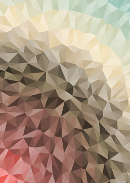 Abstract Delaunay Voronoi trianglify Generative Art background illustration