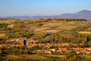 Fototapeta premium Colorful Autumn in the hills of Romania
