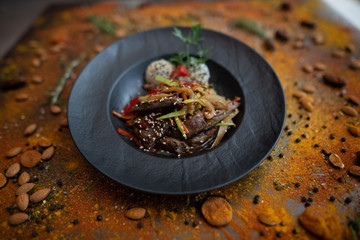 Wok with rump steak gluten free