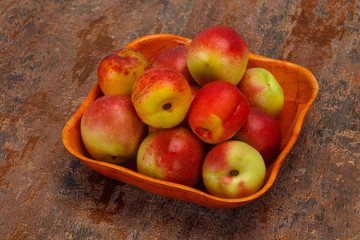 Sweet tasty fresh ripe apricots