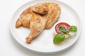 grilled chicken with berry sauce