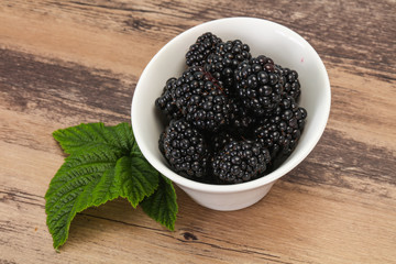 Sweet tasty ripe Blackberry heap