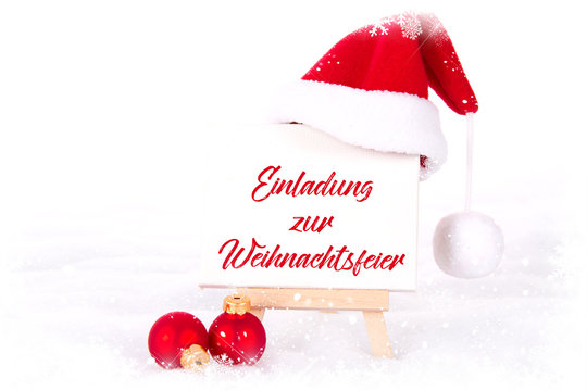 Fotos Lizenzfreie Bilder Grafiken Vektoren Und Videos Von Einladung Zur Weihnachtsfeier Adobe Stock