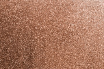 The surface of the copper sheet.