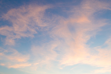 Beautiful sky and clouds before sunset.