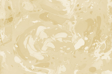 Yellow autumn marble ink paper textures on white background. Chaotic abstract organic design.	