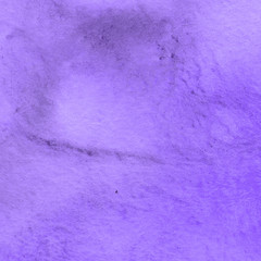 Violet watercolor paper textures on white background. Chaotic abstract organic design.