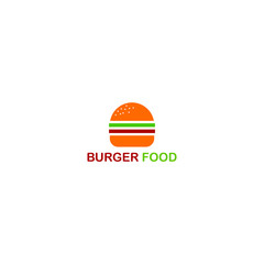 Burger logo for food and drink restaurant