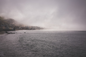 storm over the sea