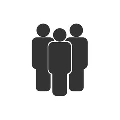 business people group icon isolated on white background. business sign organization teamwork with manager and staff. business leader and employee. leadership concept.