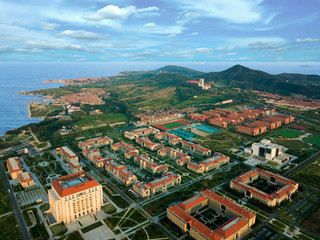 aerial view of Shandong University Qingdao Campus