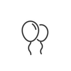 Balloon icon isolated. Modern outline in trendy style on white background