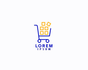 Shopping cart - Shop Bag Logo Design