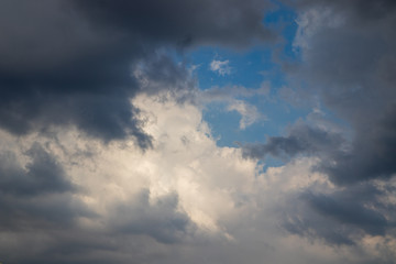Naklejka na ściany i meble dramatic sky with clouds