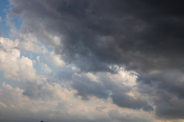 dramatic sky with clouds