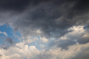 dramatic sky with clouds