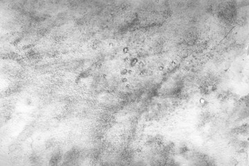 	 Silver watercolor background on white paper. Paint leaks and ombre effects.	