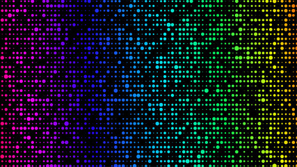 Obraz premium Abstract spotted illustration background. Vector particle pattern with point. Rainbow dots.