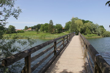Naklejka premium Romantic footbridge