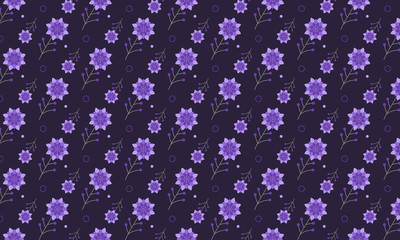 Colorful Flower On Dark Background