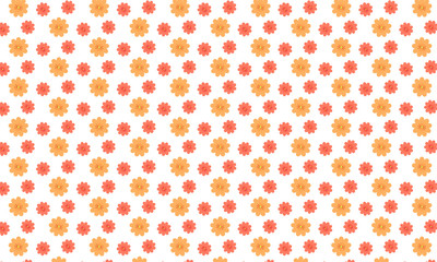 Colorful Flower On White Backgorund